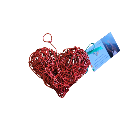 Red Wire Heart (10cm)