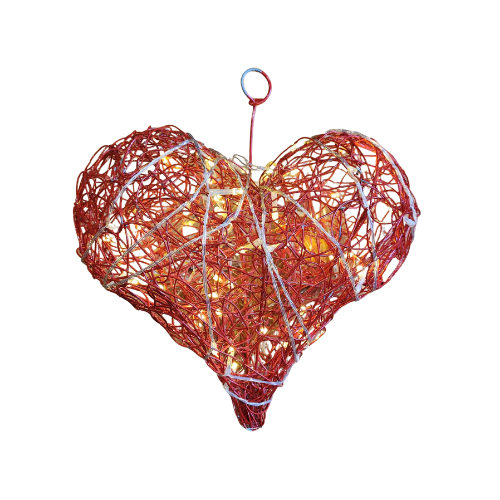 Red Wire Heart (25cm)